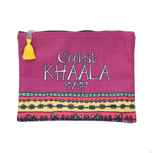 Coolest Khala Ever zipper Bag purple