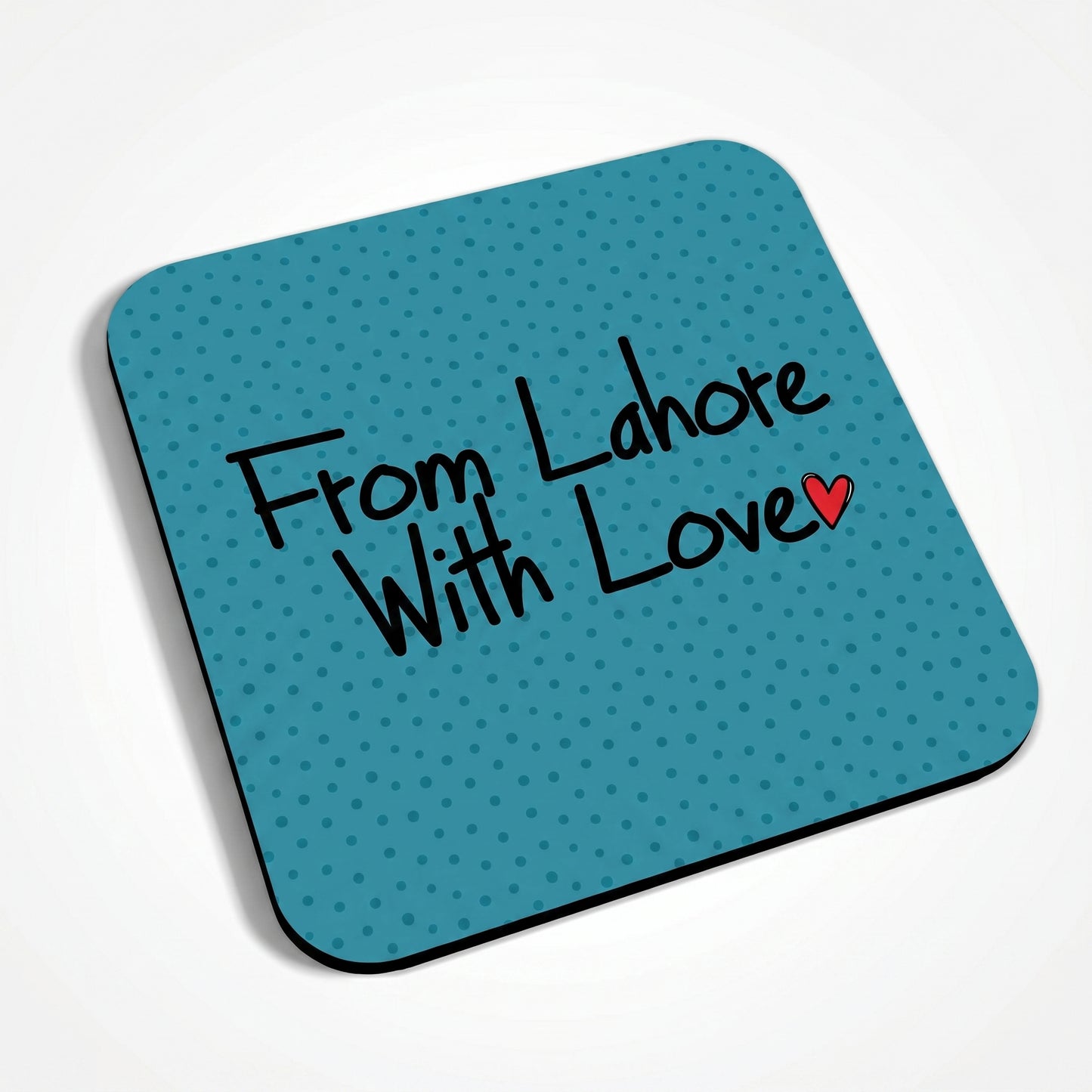 From Lahore With Love Blue Coaster