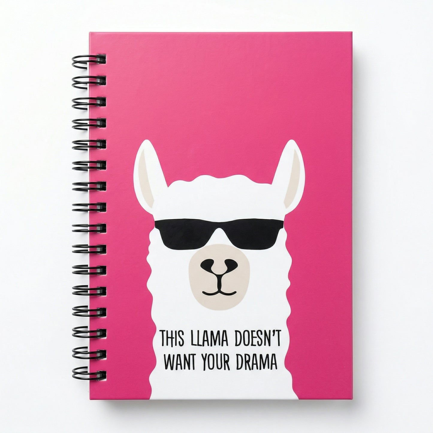 Llama Drama Pink Notebook