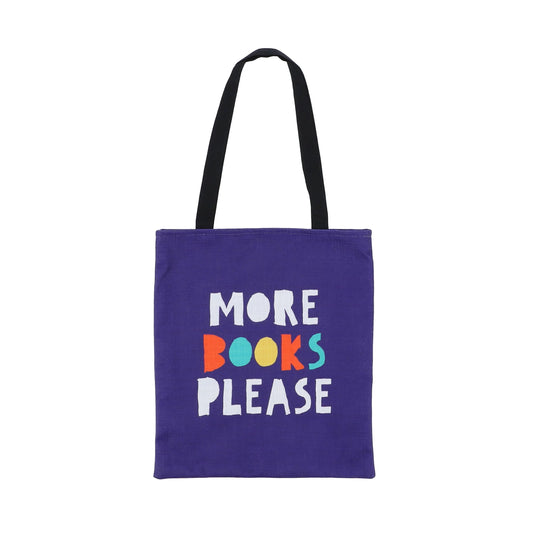 More Books Please Blue Totebag
