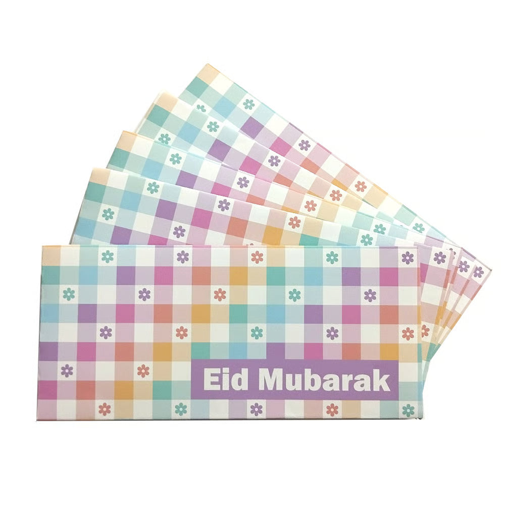 Pack of 5 Eid Mubarak Pastel Envelopes