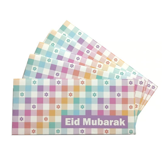 Pack of 5 Eid Mubarak Pastel Envelopes