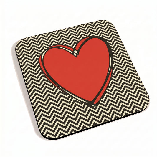 Red Heart Coaster