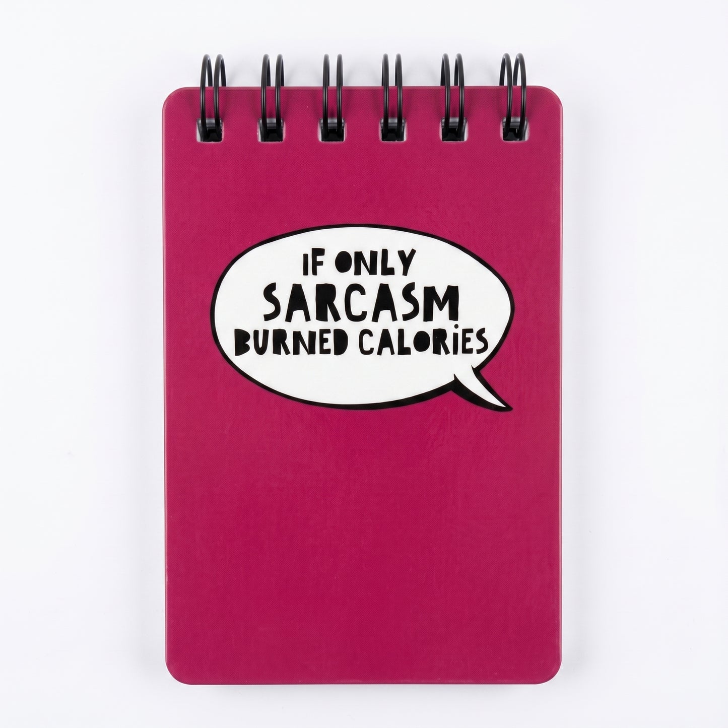 If Only Sarcasm Burned Calories Red Notepad