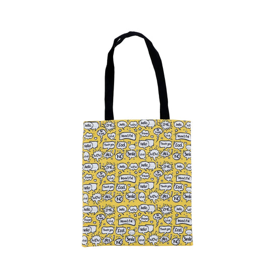 Speech Bubbles Yellow Totebag