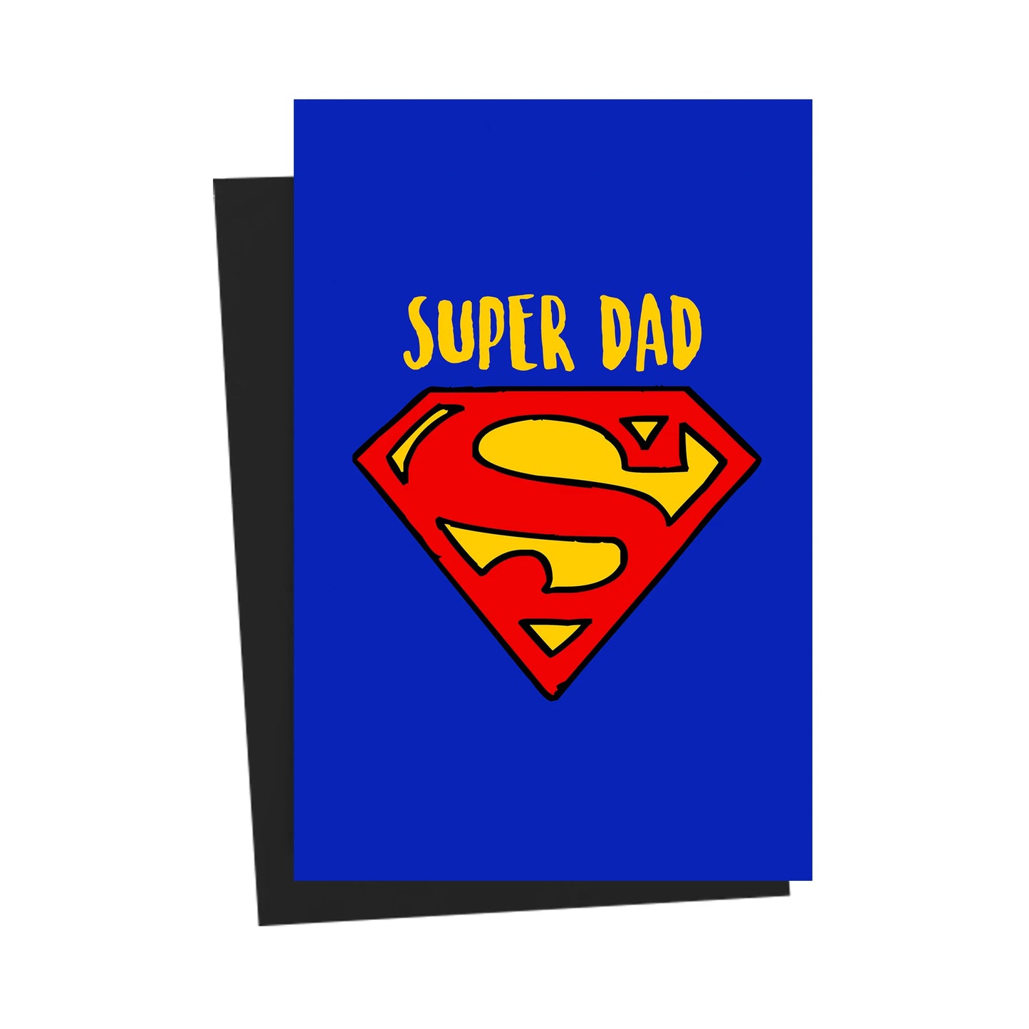 Super Dad Blue Greeting Card