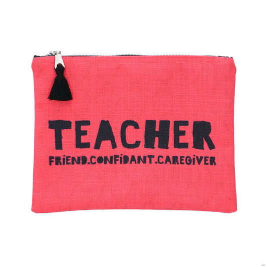 Teachers zipper bags Pink