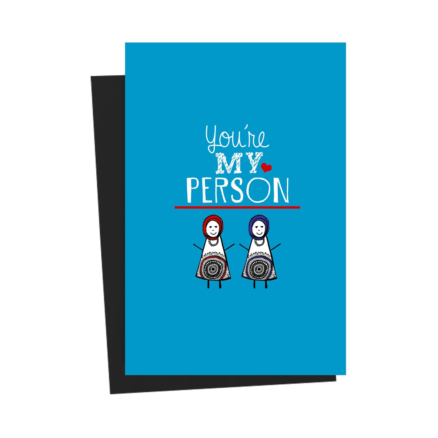 You're My Person Blue Greeting Card