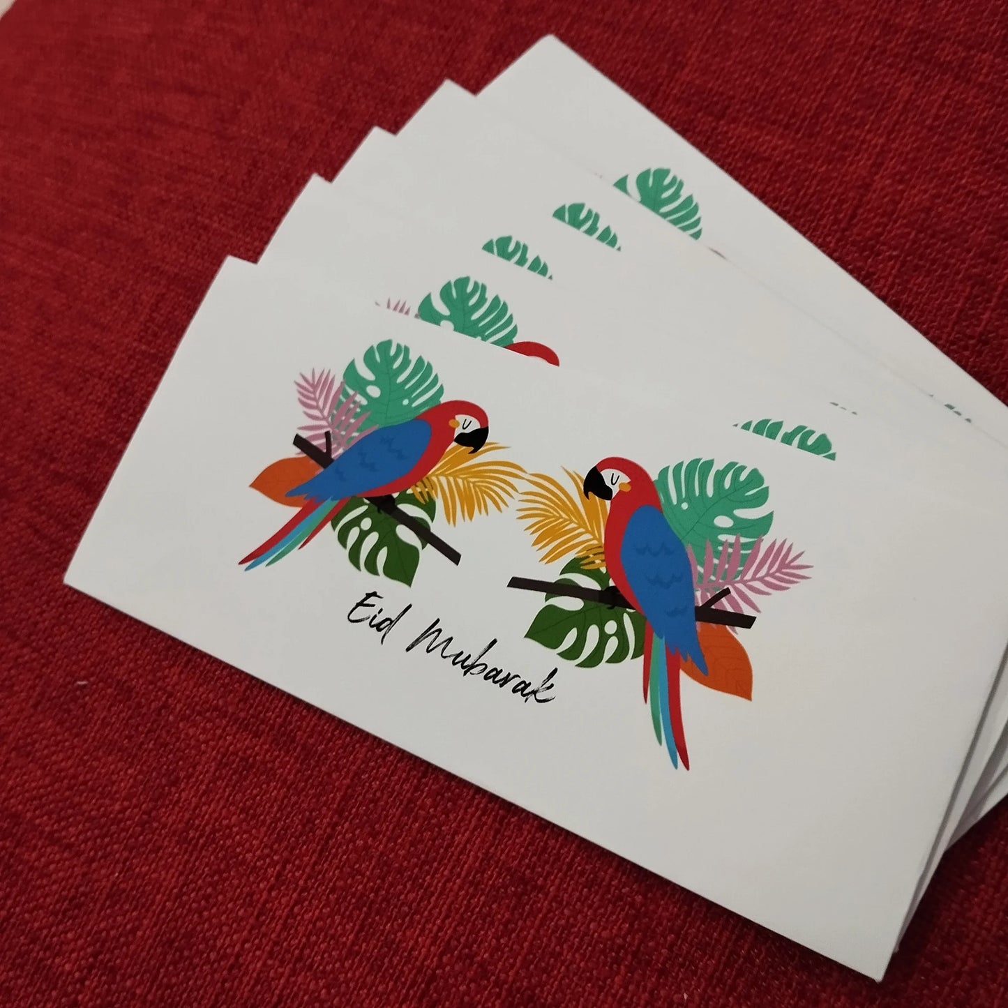 Birds pack of 5 envelopes