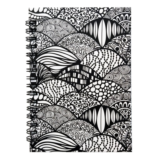Doodled Black And White Notebook 2