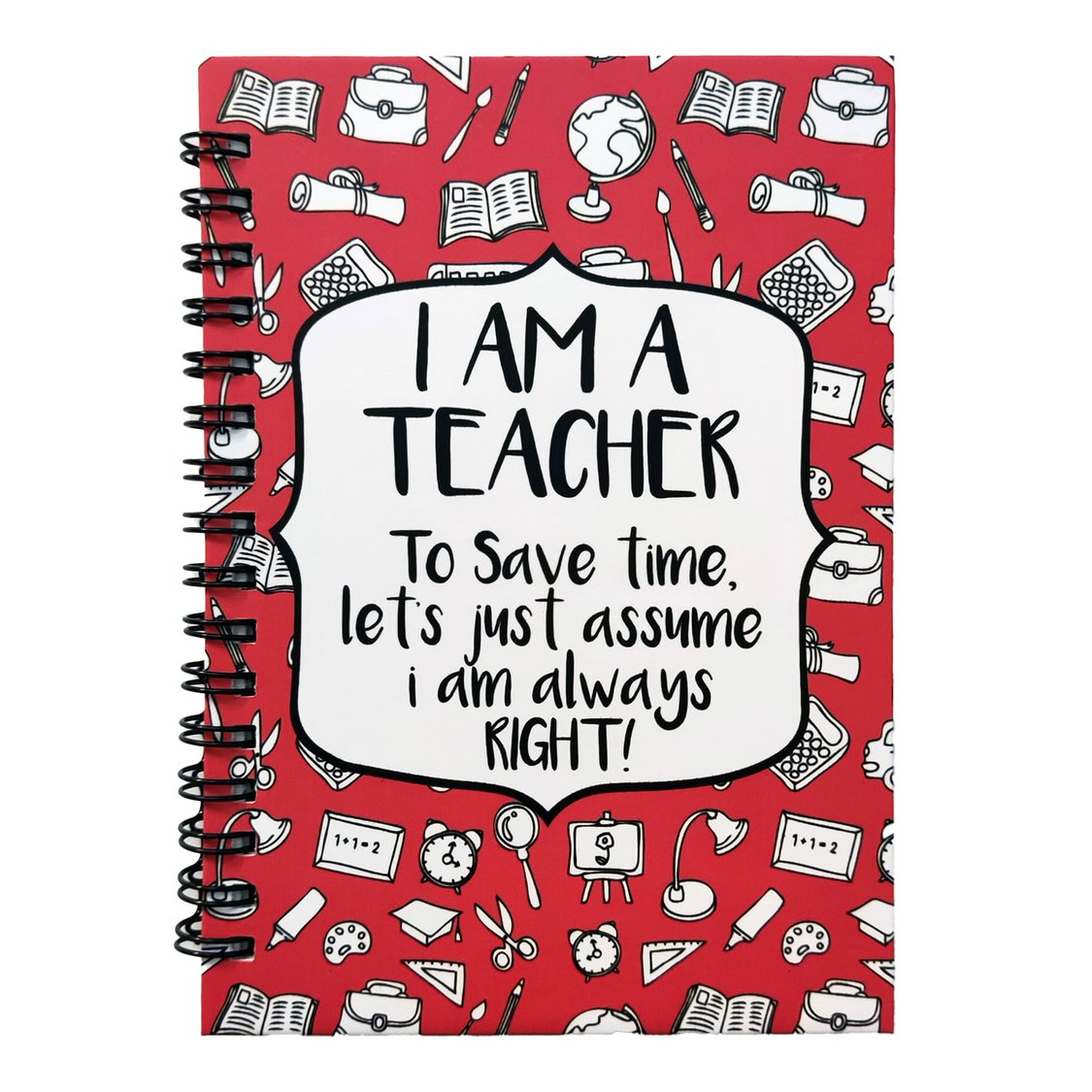 I Am A Teacher Red Notebook