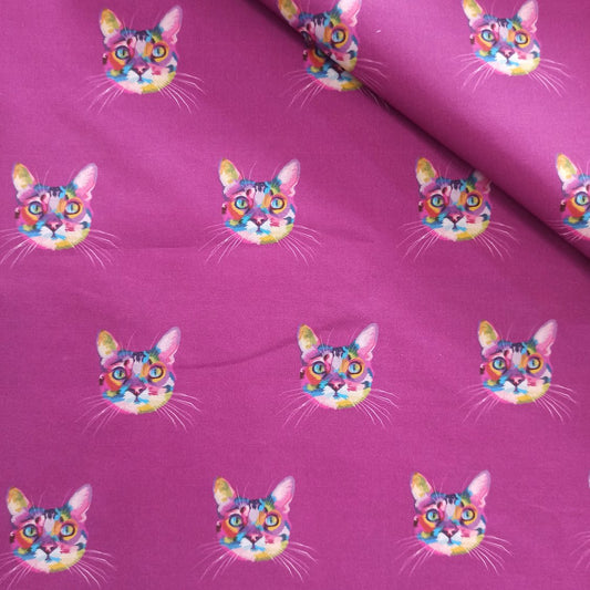 GPA80b - Arty cat purple