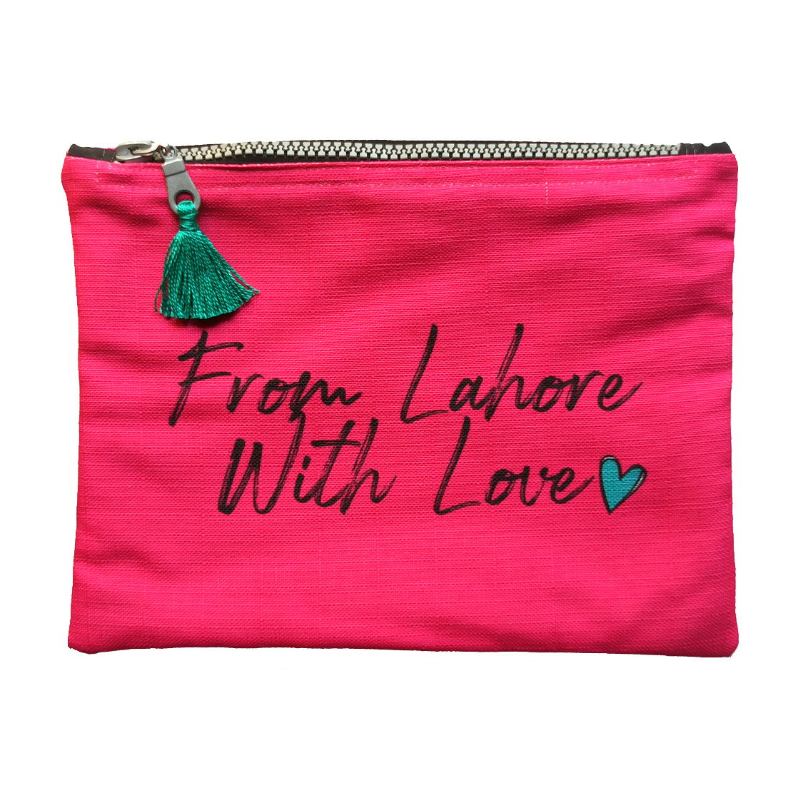 From Lahore With Love Pink Zipper