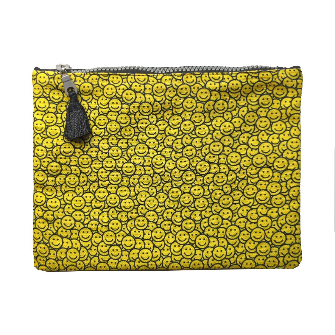 Happy Faces Yellow zipper