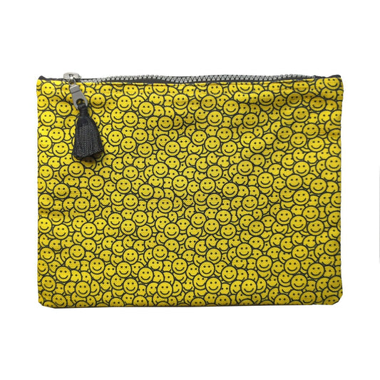 Happy Faces Yellow zipper