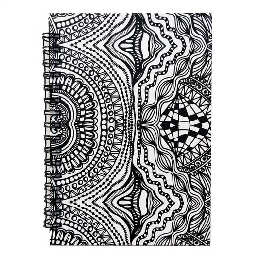 Doodled Black And White Notebook 1