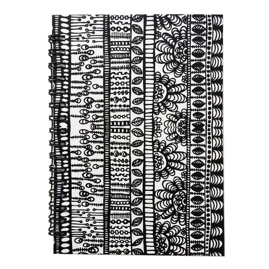 Doodled Black And White Notebook 3